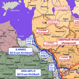 Eastern Front of the First World War 1918 North
